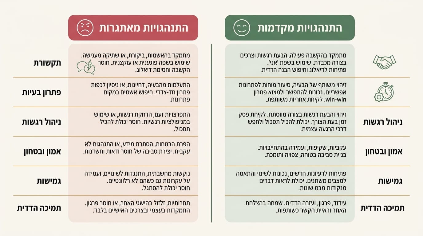 EQ גבוה מול EQ נמוך - מה רואים בפועל בארגון